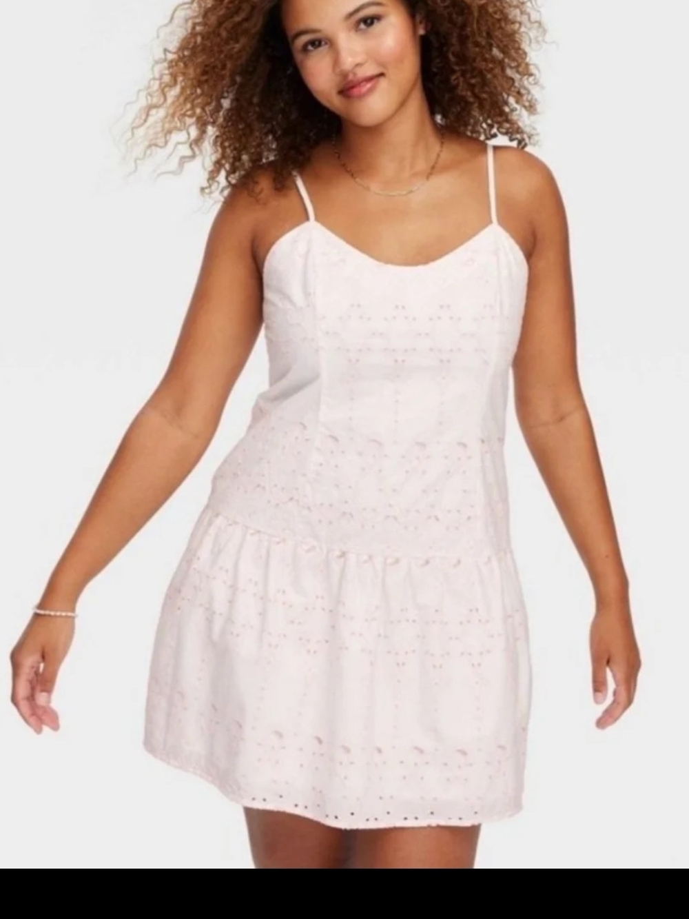 Roller Rabbit + Target collab Drop Waist Eyelet Mini Dress Small